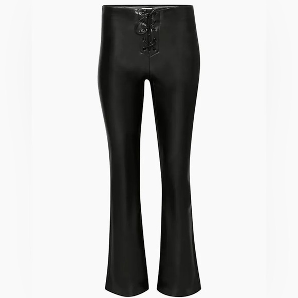 Aritzia ‘Wilfred’ Vegan Leather Lace-up Elementary Pant - Picture 2 of 5